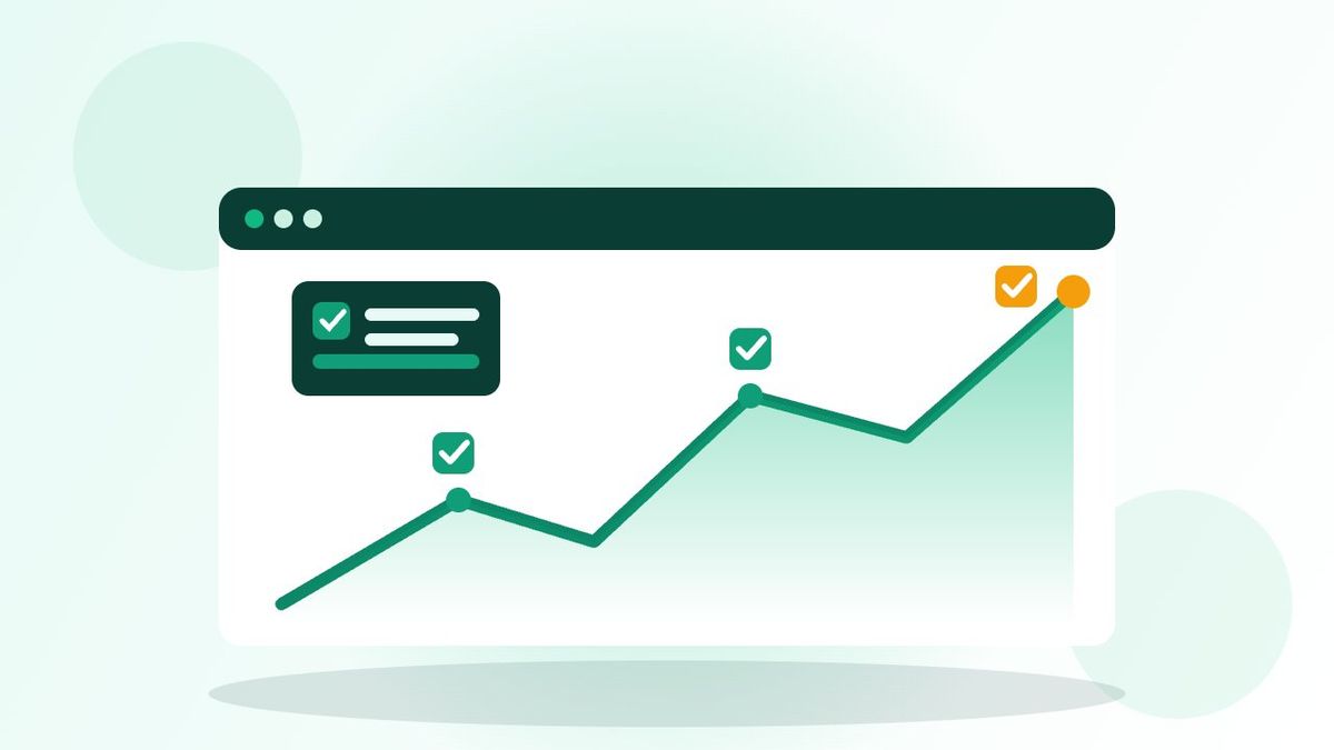 Biểu đồ tăng trưởng minh họa kết quả của việc tuân thủ checklist SEO onpage đầy đủ