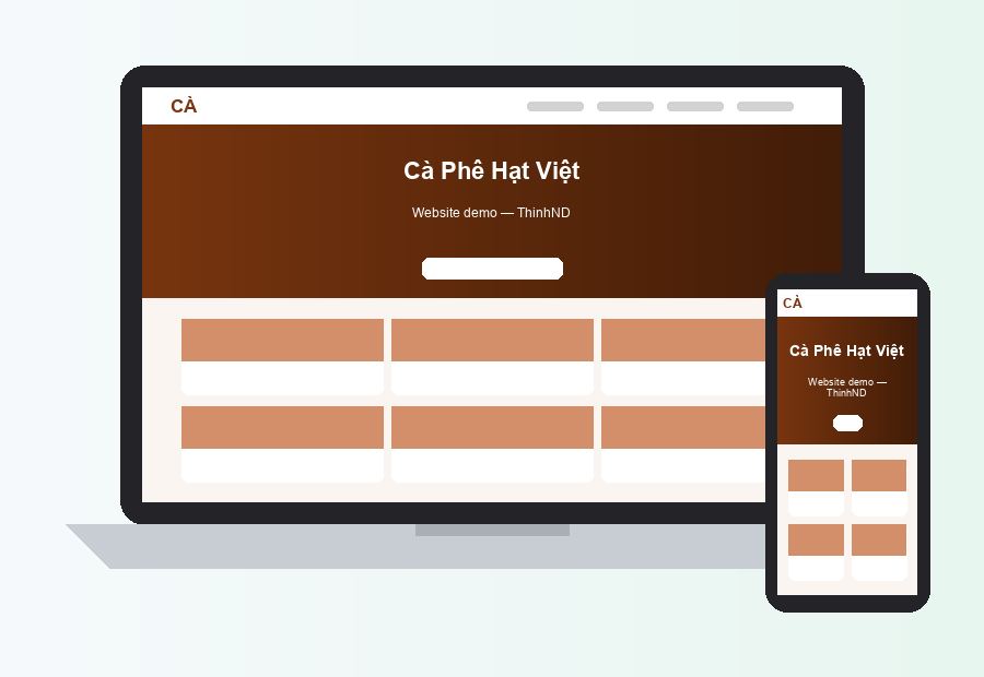 Website Cà Phê Hạt Việt