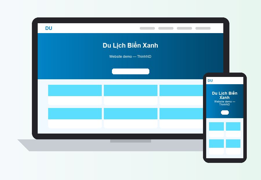Website Du Lịch Biển Xanh
