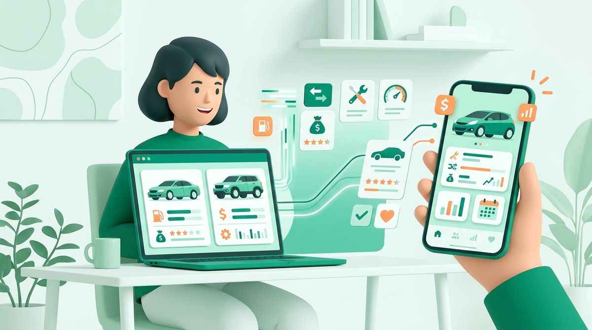 Khách hàng tìm kiếm và so sánh các mẫu xe trên nhiều thiết bị