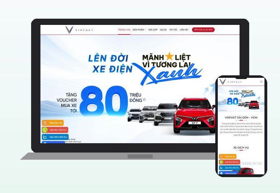 Website autovinfasthochiminh.com.vn do ThinhND thiết kế