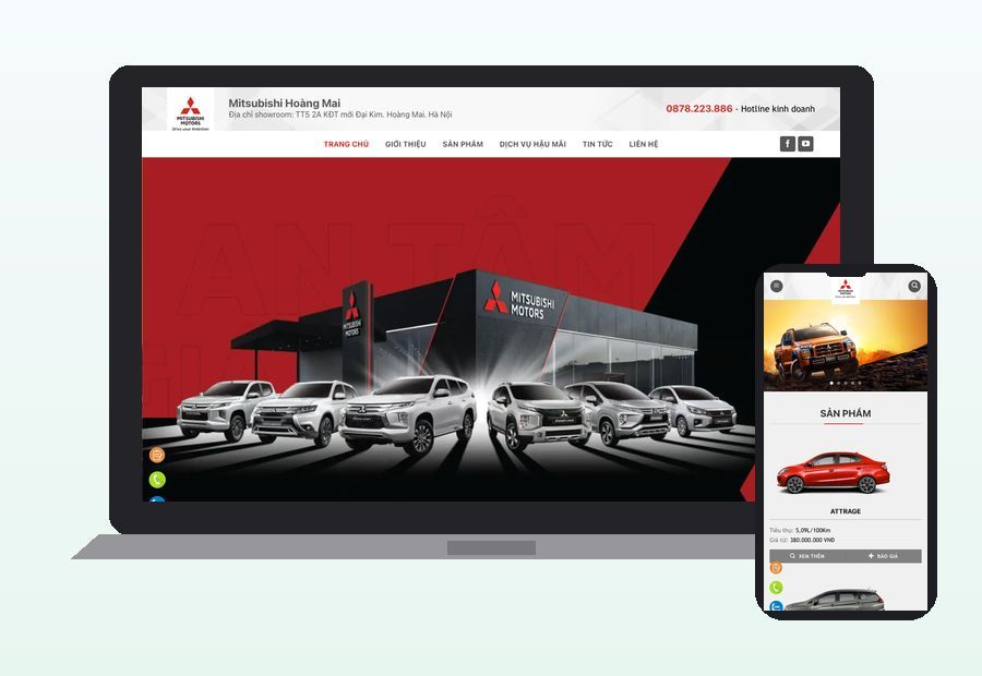 Website mitsubishi4.cpmvietnam.net do ThinhND thiết kế