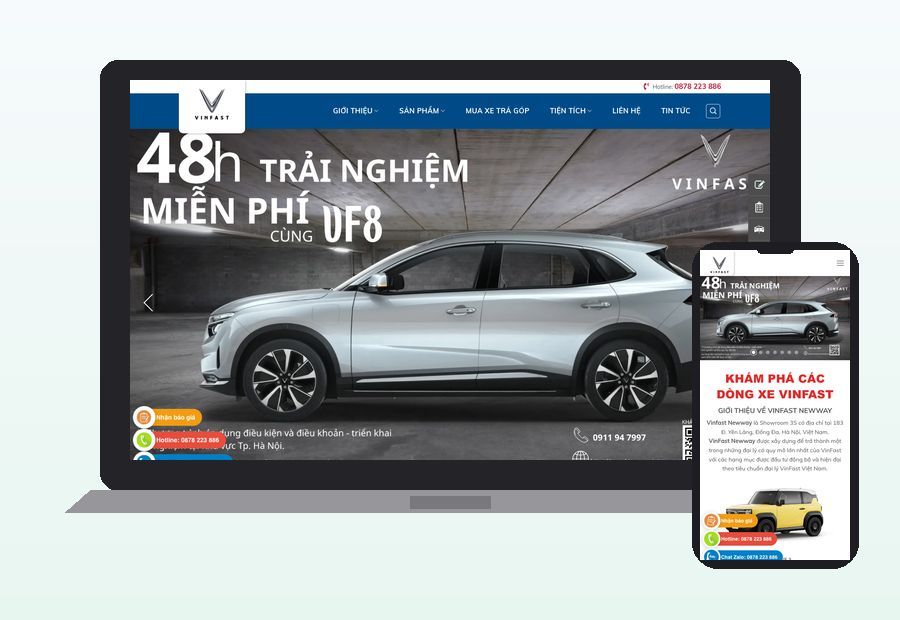 Website vinfast1.cpmvietnam.net do ThinhND thiết kế