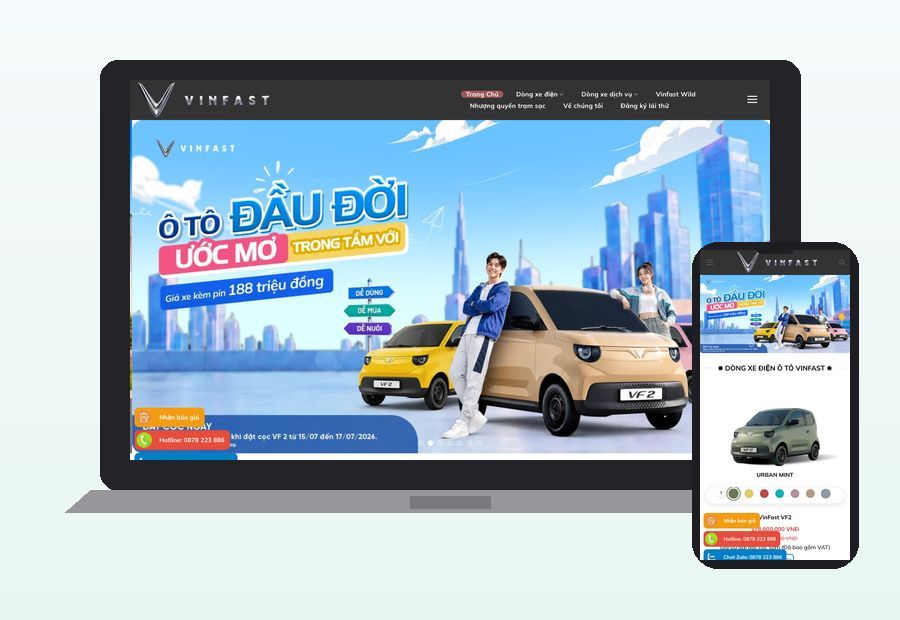 Website vinfast6.cpmvietnam.net do ThinhND thiết kế