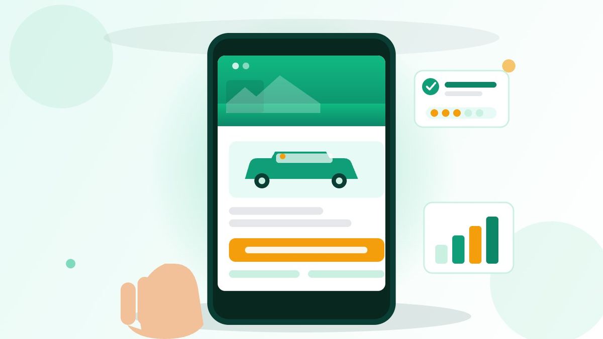 Website bán xe hiển thị đẹp trên điện thoại di động