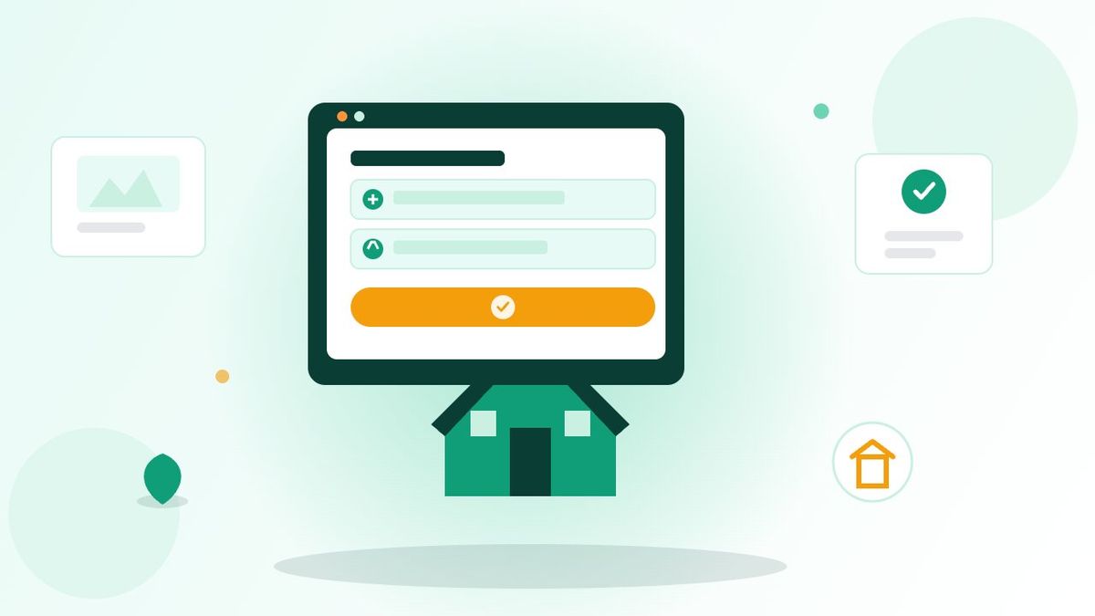 Form liên hệ ngắn gọn trên website bất động sản với hai trường tên và số điện thoại