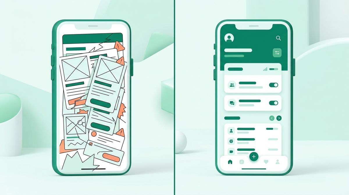So sánh website hiển thị lỗi và website hiển thị chuẩn trên màn hình điện thoại