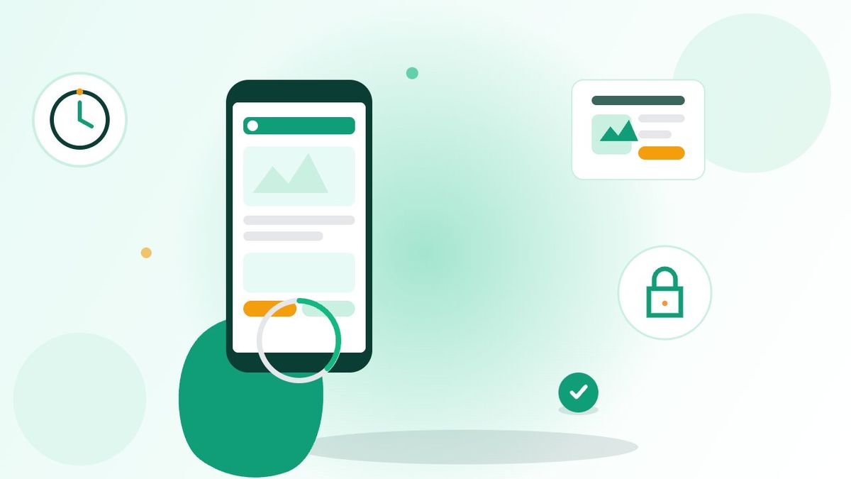 Người dùng cầm điện thoại kiểm tra tốc độ tải trang website