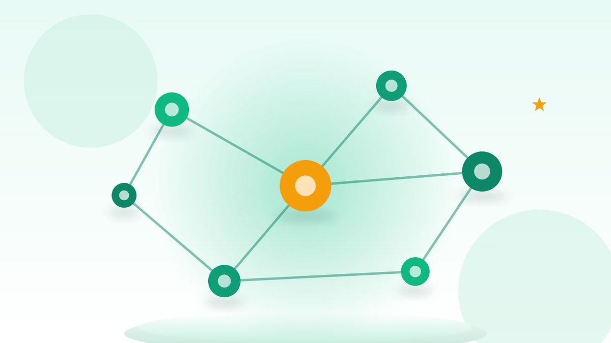 Mạng lưới các nút kết nối với nhau minh họa các trang trong một website liên kết chặt chẽ